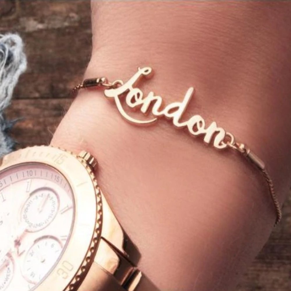 Ashley Bridget 'London' 14K Gold Plated Bracelet